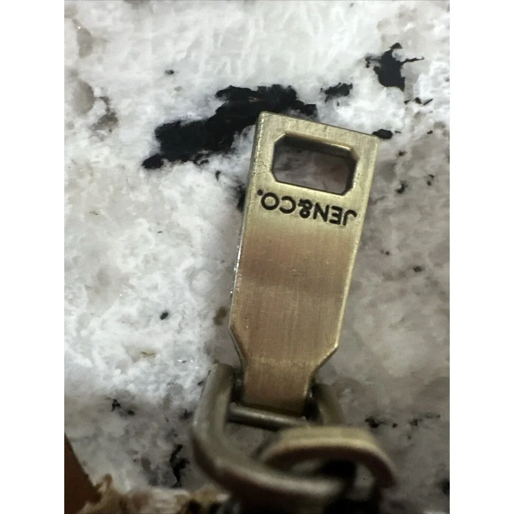Jen & Co JoJo Satchel Aztec Woven Printed‎ Handbag w/Vegan Leather Trim